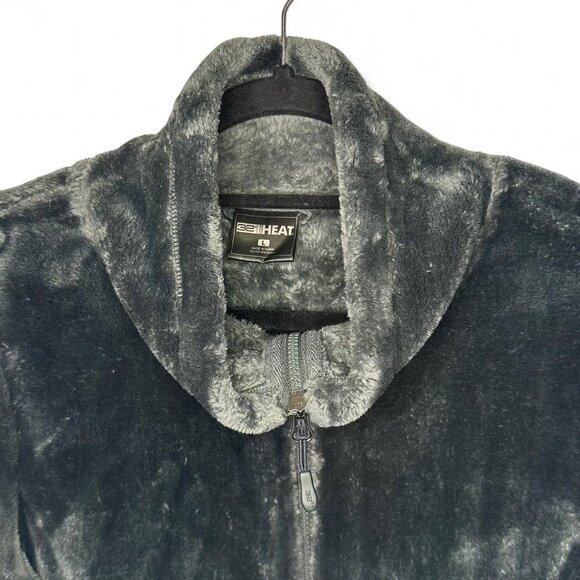 32 DEGREES Full Zip Plush Jacket in Forest Green - Picture 2 of 5